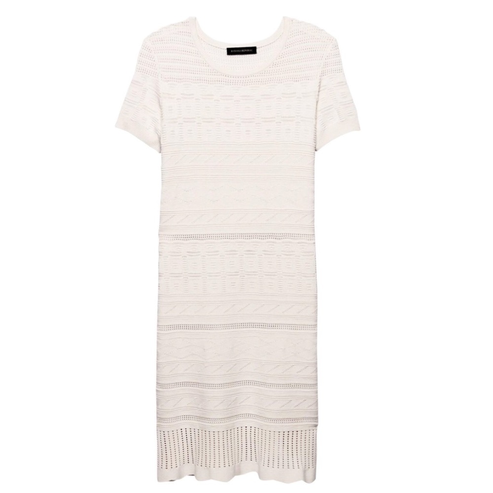 Banana Republic Mixed-Stitch Knit Dress